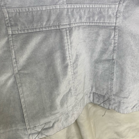 White House Black Market Velvet Silver Grey Blazer 10 - Picture 6 of 8